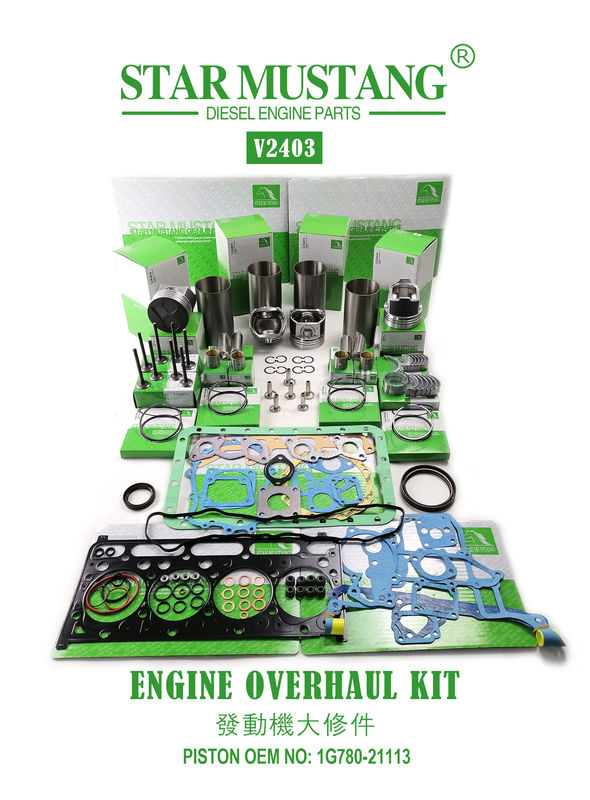 Reparto de peças de reparação de alta qualidade V2203 V2403 1G780-21113 1G796-21112 1J884-21110 Para motor de mini escavadeira Kubota