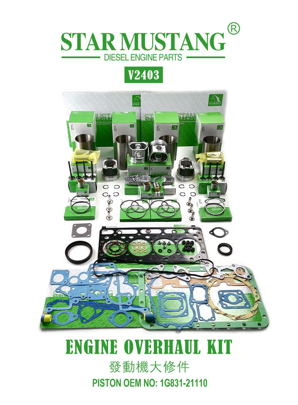 Reparto de peças de reparação de alta qualidade V2203 V2403 1G780-21113 1G796-21112 1J884-21110 Para motor de mini escavadeira Kubota