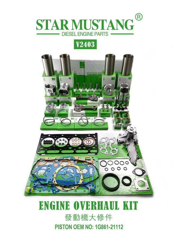 Reparto de peças de reparação de alta qualidade V2203 V2403 1G780-21113 1G796-21112 1J884-21110 Para motor de mini escavadeira Kubota