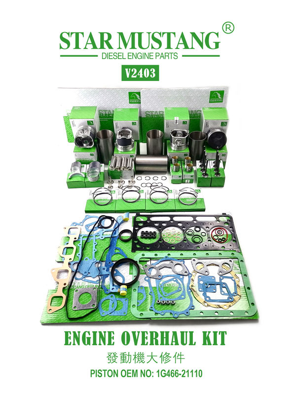 Reparto de peças de reparação de alta qualidade V2203 V2403 1G780-21113 1G796-21112 1J884-21110 Para motor de mini escavadeira Kubota