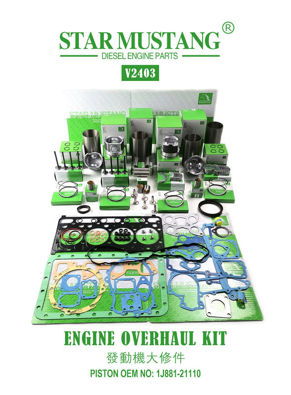 Reparto de peças de reparação de alta qualidade V2203 V2403 1G780-21113 1G796-21112 1J884-21110 Para motor de mini escavadeira Kubota