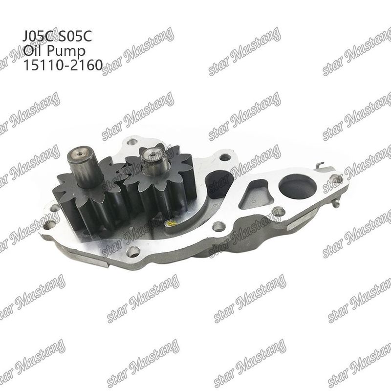 J05C S05C SK200-8 SK210-8 SK250-8 SK260-8 SK260-8E Bomba de óleo 15110-2160 Para peças de reparação de motores Hino