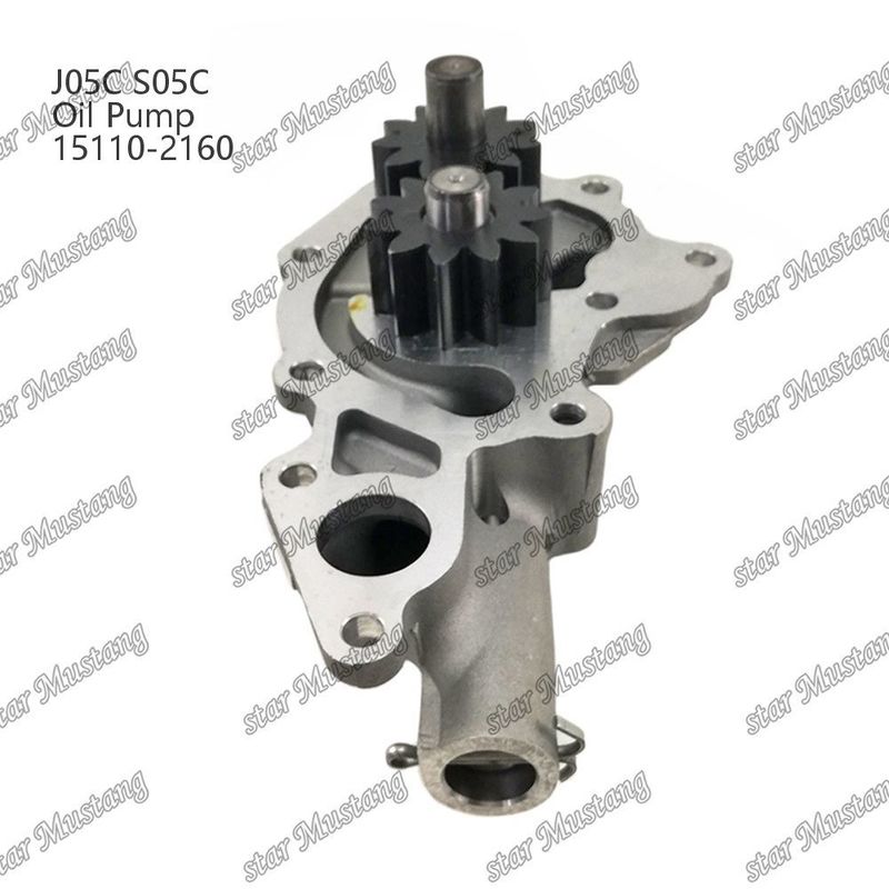 J05C S05C SK200-8 SK210-8 SK250-8 SK260-8 SK260-8E Bomba de óleo 15110-2160 Para peças de reparação de motores Hino