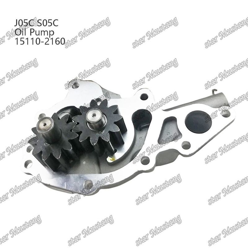 J05C S05C SK200-8 SK210-8 SK250-8 SK260-8 SK260-8E Bomba de óleo 15110-2160 Para peças de reparação de motores Hino