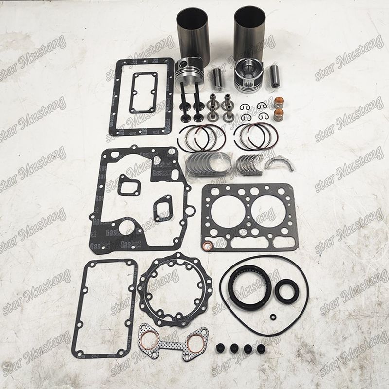 Z500 Kit de revisão e reconstrução do cilindro de revestimento de pistão com kit de alfinetes Kit de válvula de assento Kit de válvula de guia Kit de junta para motor Kubota