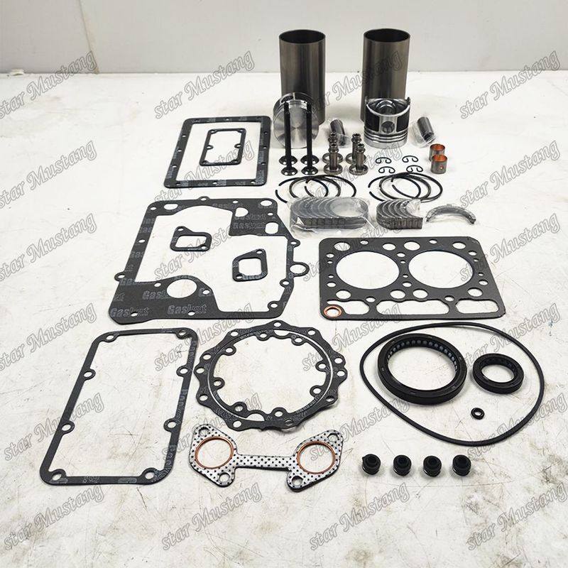 Z500 Kit de revisão e reconstrução do cilindro de revestimento de pistão com kit de alfinetes Kit de válvula de assento Kit de válvula de guia Kit de junta para motor Kubota