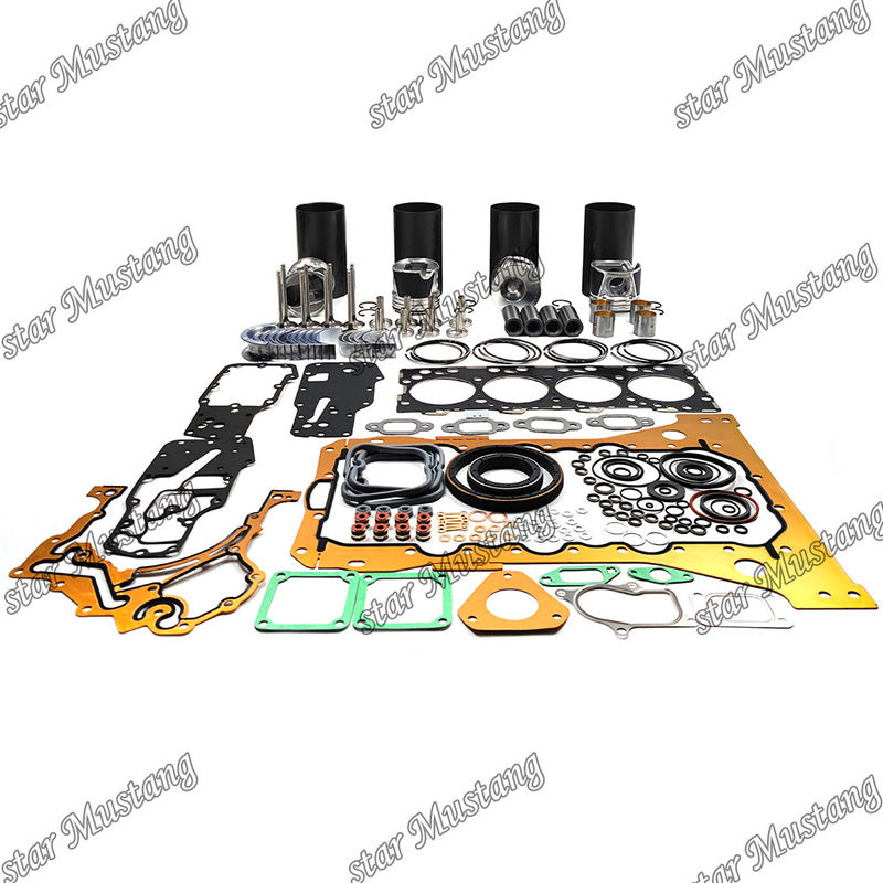 S4D104-1 F4GE Kit de revisão e reconstrução do cilindro de revestimento de pistão com pin Kit de válvulas Kit de guia de válvulas de assento Kit de juntas para Komatsu