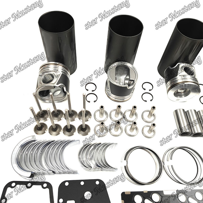 S4D104-1 F4GE Kit de revisão e reconstrução do cilindro de revestimento de pistão com pin Kit de válvulas Kit de guia de válvulas de assento Kit de juntas para Komatsu