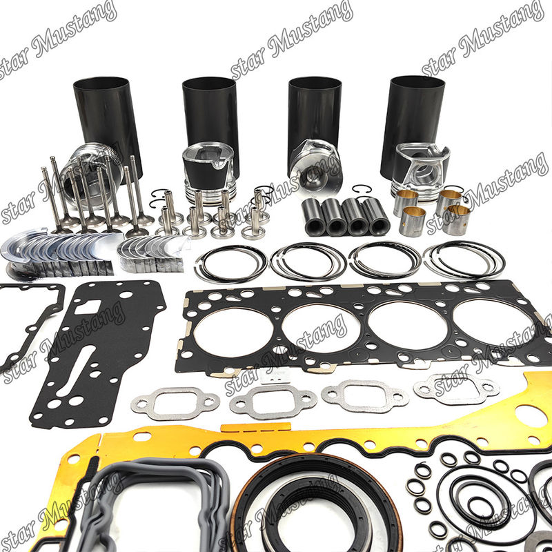 S4D104-1 F4GE Kit de revisão e reconstrução do cilindro de revestimento de pistão com pin Kit de válvulas Kit de guia de válvulas de assento Kit de juntas para Komatsu