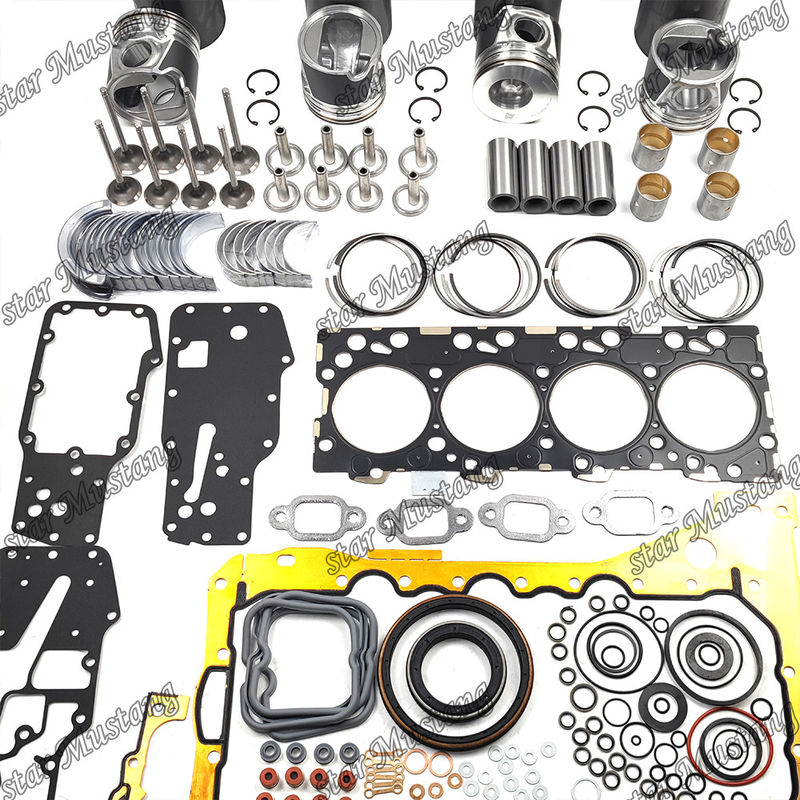 S4D104-1 F4GE Kit de revisão e reconstrução do cilindro de revestimento de pistão com pin Kit de válvulas Kit de guia de válvulas de assento Kit de juntas para Komatsu