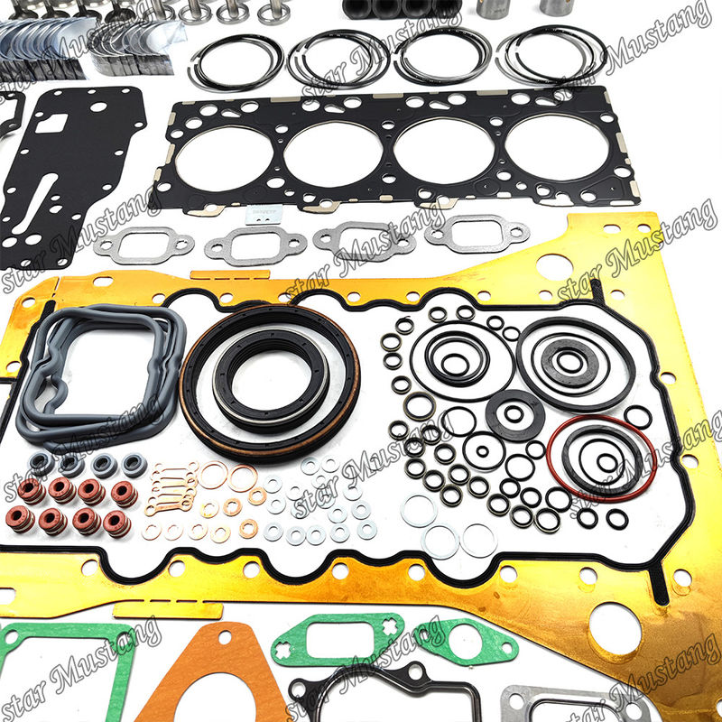 S4D104-1 F4GE Kit de revisão e reconstrução do cilindro de revestimento de pistão com pin Kit de válvulas Kit de guia de válvulas de assento Kit de juntas para Komatsu