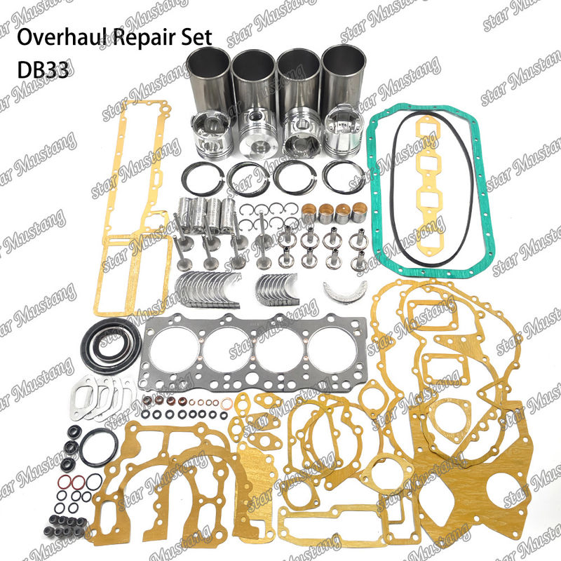 DB33 Kit de Reparação de Reparação do cilindro Liner do pistão Kit Gasket Kit Guia do assento da válvula Rolamento Principal Rolamento Con Rod Rolamento para Doosan