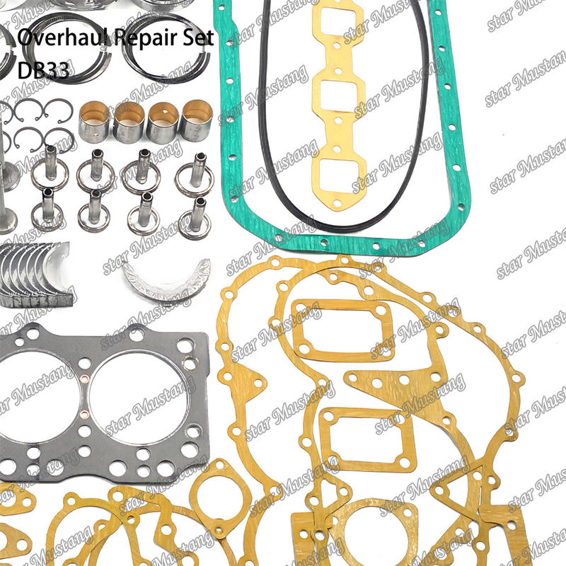 DB33 Kit de Reparação de Reparação do cilindro Liner do pistão Kit Gasket Kit Guia do assento da válvula Rolamento Principal Rolamento Con Rod Rolamento para Doosan