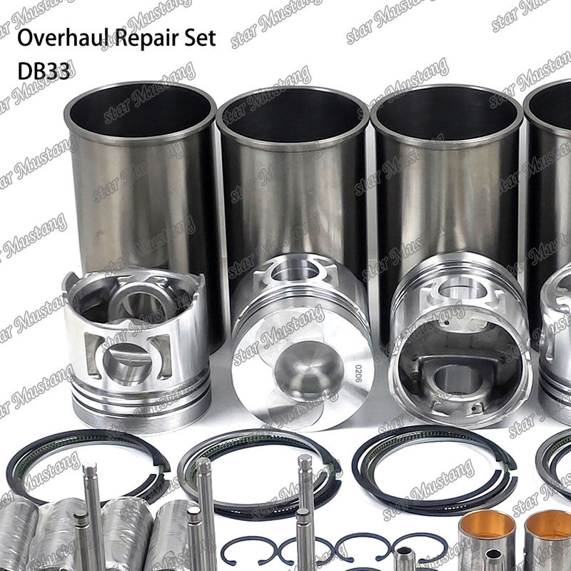 DB33 Kit de Reparação de Reparação do cilindro Liner do pistão Kit Gasket Kit Guia do assento da válvula Rolamento Principal Rolamento Con Rod Rolamento para Doosan