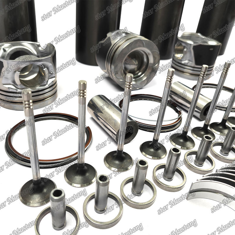 D34 Conjunto de reparação de revisão de cilindro de revestimento de pistão Kit Gasket Kit Guia do assento da válvula Rolamento principal Rolamento de barra de conforto para Doosan