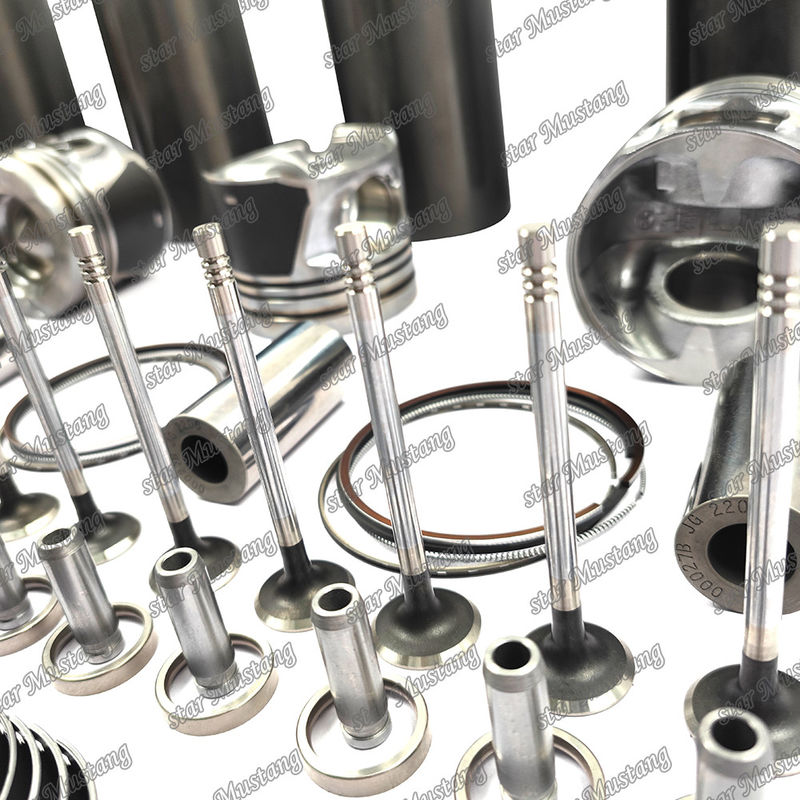 D34 Conjunto de reparação de revisão de cilindro de revestimento de pistão Kit Gasket Kit Guia do assento da válvula Rolamento principal Rolamento de barra de conforto para Doosan