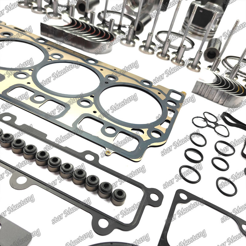D34 Conjunto de reparação de revisão de cilindro de revestimento de pistão Kit Gasket Kit Guia do assento da válvula Rolamento principal Rolamento de barra de conforto para Doosan
