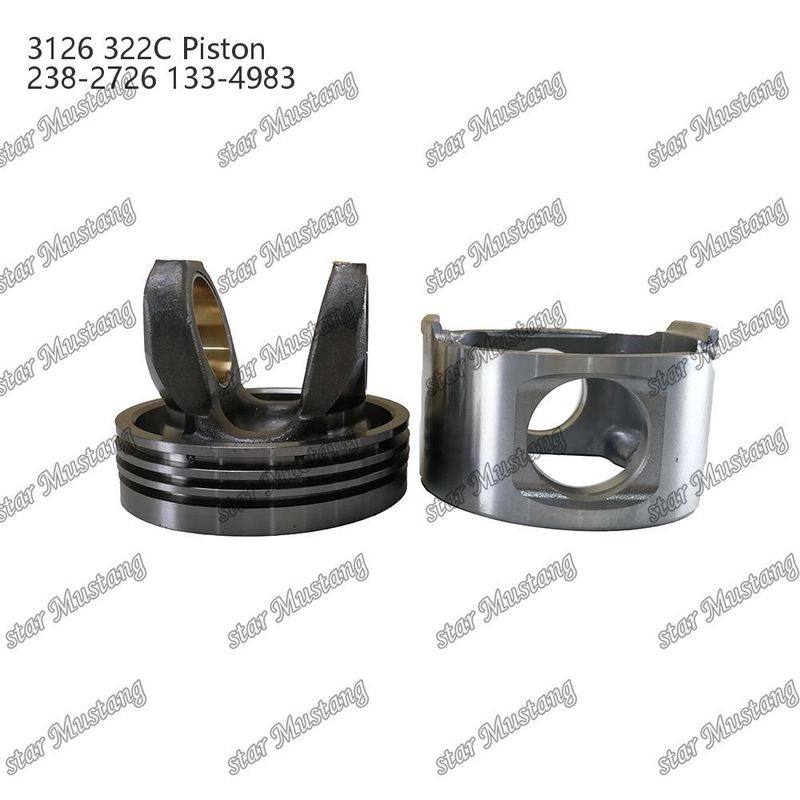 Pisto 3126 322C Câmara de combustão 74mm 238-2726 133-4983 Adequado para peças de motores a diesel Caterpillar