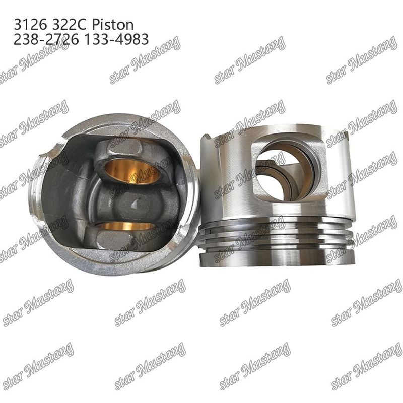 Pisto 3126 322C Câmara de combustão 74mm 238-2726 133-4983 Adequado para peças de motores a diesel Caterpillar