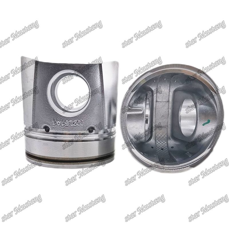 Pisto 4BT 4D102 6BT 6BT5.9 6D102 50mm Câmara de combustão 6738-31-2110 6738-31-2111 3957795 3807795 Para Cummins Komatsu