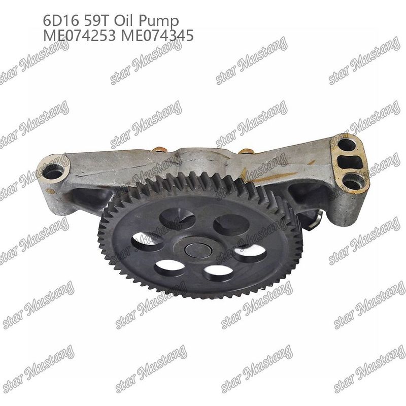 Bomba de óleo de motor 6D16 59 Dentes ME074253 ME074345 Para peças sobressalentes de motores Mitsubishi