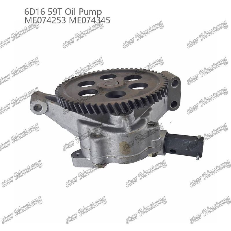 Bomba de óleo de motor 6D16 59 Dentes ME074253 ME074345 Para peças sobressalentes de motores Mitsubishi