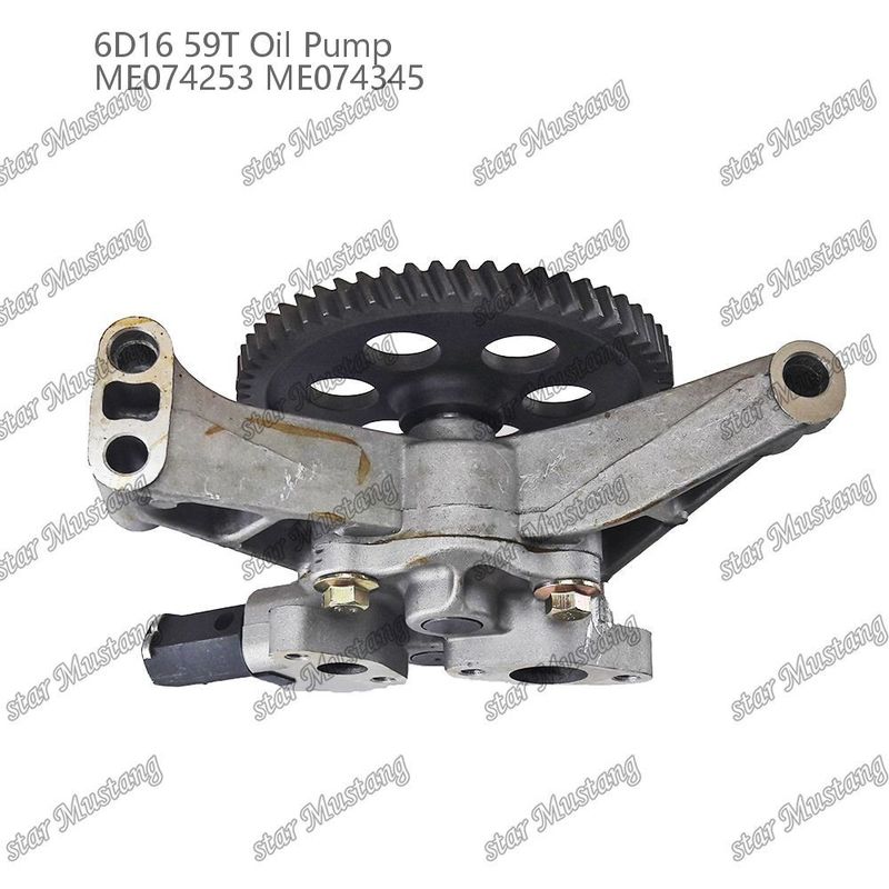 Bomba de óleo de motor 6D16 59 Dentes ME074253 ME074345 Para peças sobressalentes de motores Mitsubishi