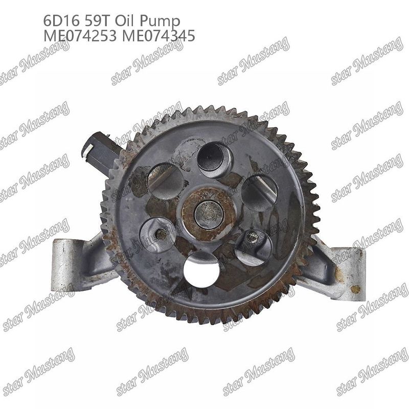 Bomba de óleo de motor 6D16 59 Dentes ME074253 ME074345 Para peças sobressalentes de motores Mitsubishi