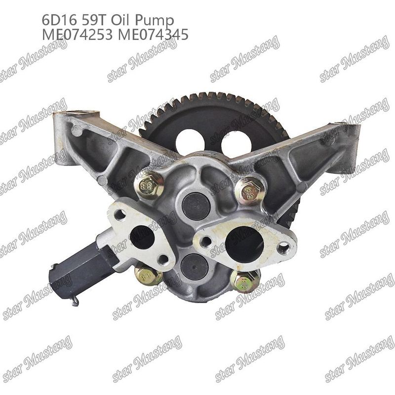 Bomba de óleo de motor 6D16 59 Dentes ME074253 ME074345 Para peças sobressalentes de motores Mitsubishi