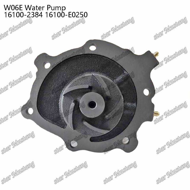W06E Bomba de água para motor 16100-2384 16100-E0250 Para peças sobressalentes do motor HINO