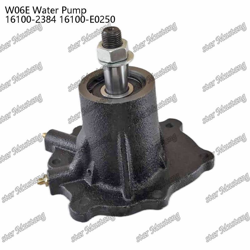W06E Bomba de água para motor 16100-2384 16100-E0250 Para peças sobressalentes do motor HINO