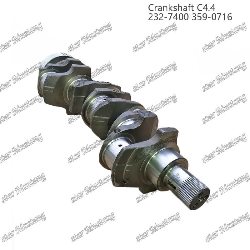 Crankshaft C4.4 Aço forjado EFI 63mm Com Spline 232-7400 359-071 Para Peças de Reparação de Motores Diesel Caterpillar