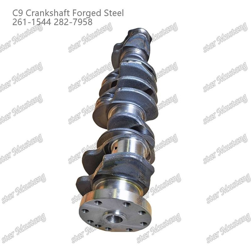 Crankshaft C9 aço forjado 261-1544 282-7958 Para Caterpillar Peças de reparação de motores a diesel