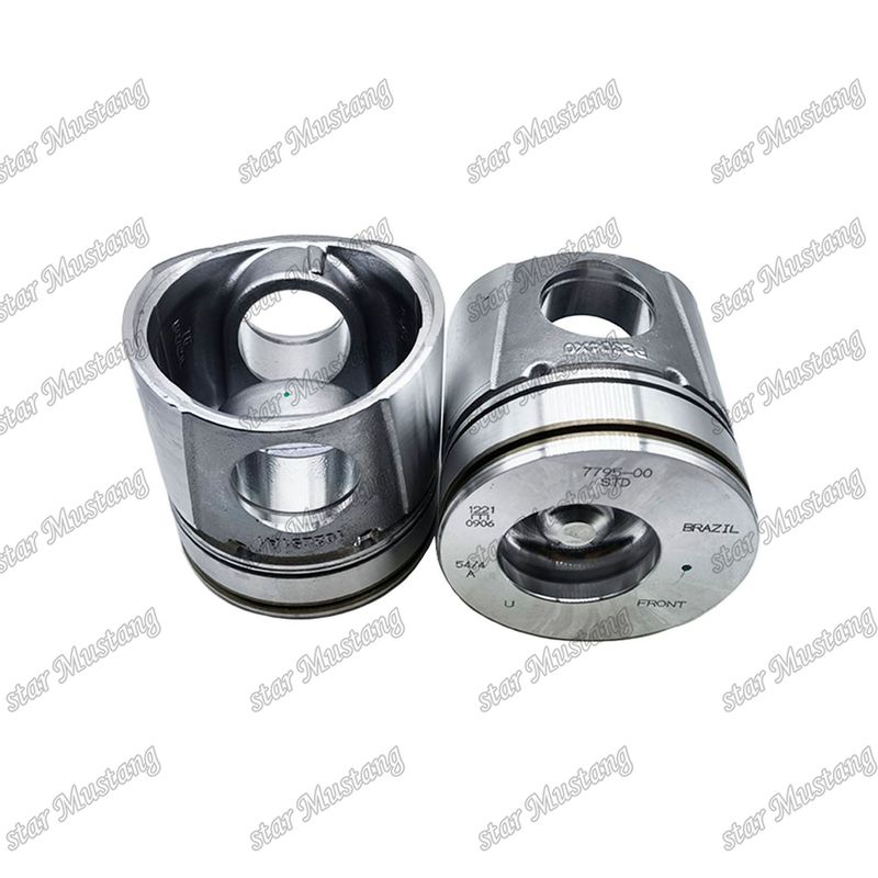 Pisto 4BT 4D102 6BT 6BT5.9 6D102 Câmara de combustão de 50 mm 3957795 3807795 Para peças de reparo de motores a diesel Cummins