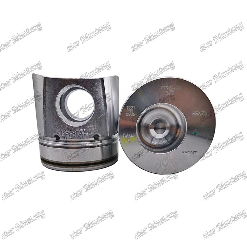 Pisto 4BT 4D102 6BT 6BT5.9 6D102 Câmara de combustão de 50 mm 3957795 3807795 Para peças de reparo de motores a diesel Cummins