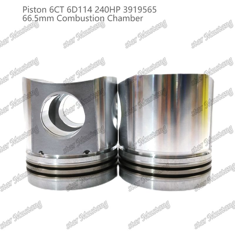 Pisto 6CT 6D114 240HP 3919565 66,5 mm Câmara de combustão para peças de reparo de motores a diesel Cummins