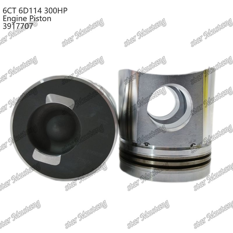Pisto 6CT 6D114 300HP 3917707 55mm Câmara de combustão para peças de reparo de motores a diesel Cummins