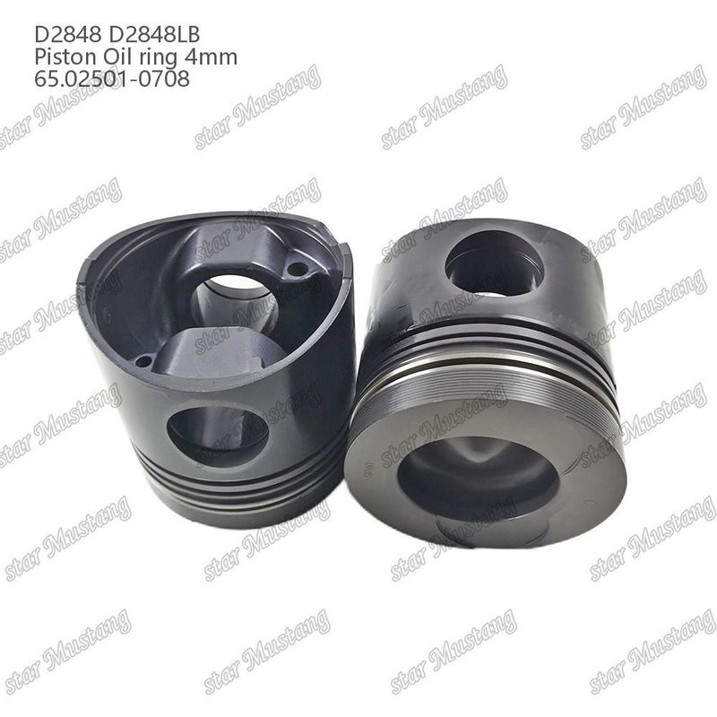 Pisto D2848 D2848LB Anel de óleo 4 mm 65.02501-0708 Para peças de reparo de motores Diesel Doosan