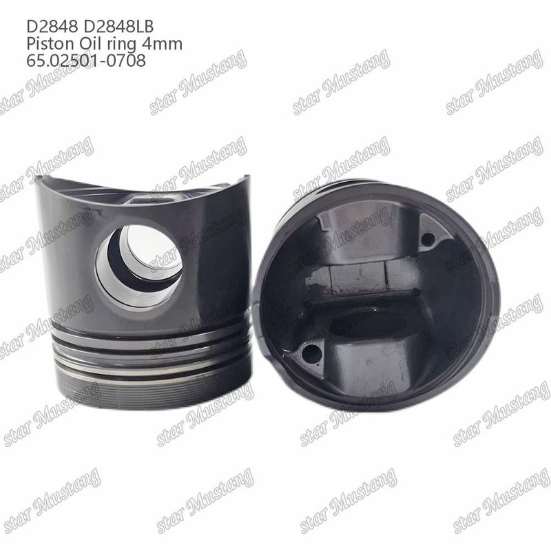 Pisto D2848 D2848LB Anel de óleo 4 mm 65.02501-0708 Para peças de reparo de motores Diesel Doosan