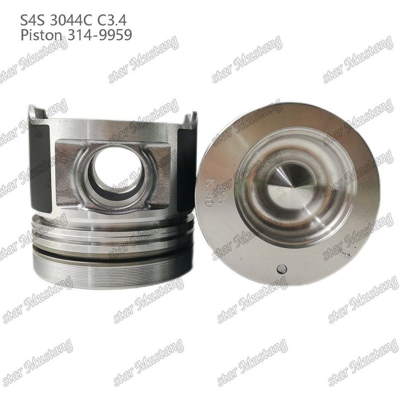 S4S 3044C C3.4 825 Motor pistão câmara Alfin tamanho 53mm 60mm anel de óleo 4mm 314-9959 Para Mitsubishi peças de reposição do motor