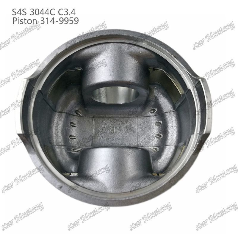S4S 3044C C3.4 825 Motor pistão câmara Alfin tamanho 53mm 60mm anel de óleo 4mm 314-9959 Para Mitsubishi peças de reposição do motor