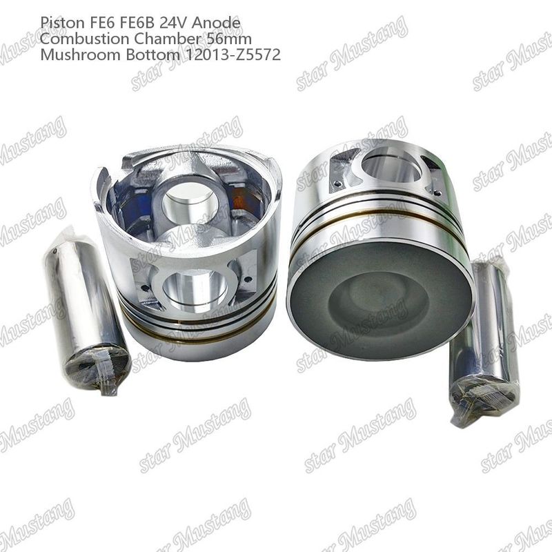 FE6 FE6B Motor pistão 24V Câmara Tamanho 56mm 2.5x2x4mm 12013-Z5572 Para peças sobressalentes do motor Nissan