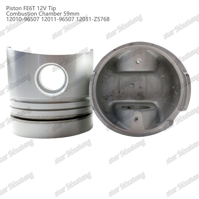 FE6T Motor pistão 12V Câmara Tamanho 59mm 3x2x4mm 12010-96507 12011-96507 12011-Z5768 Para Peças sobressalentes do motor Nissan