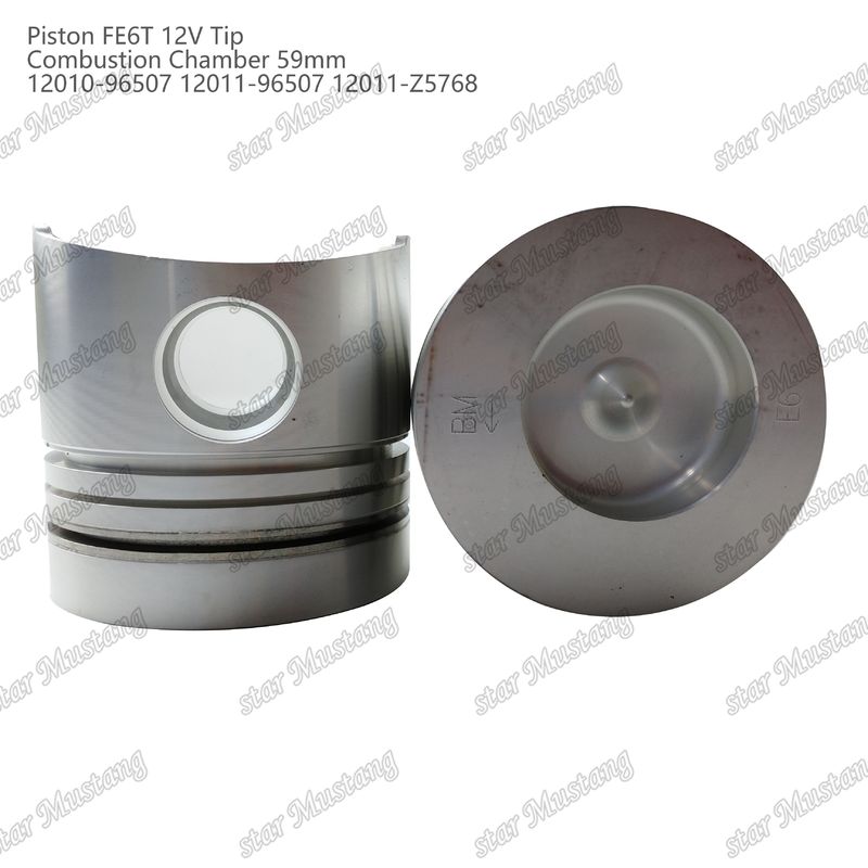 FE6T Motor pistão 12V Câmara Tamanho 59mm 3x2x4mm 12010-96507 12011-96507 12011-Z5768 Para Peças sobressalentes do motor Nissan