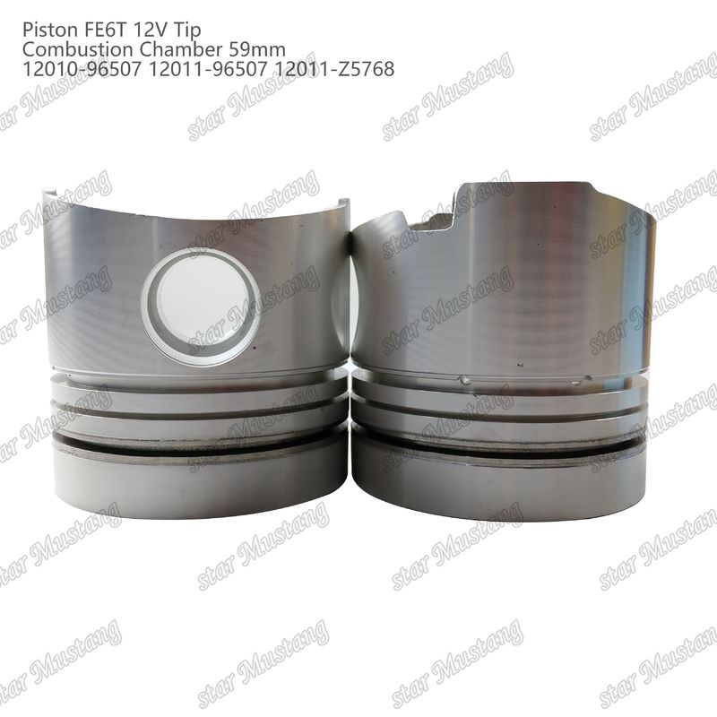 FE6T Motor pistão 12V Câmara Tamanho 59mm 3x2x4mm 12010-96507 12011-96507 12011-Z5768 Para Peças sobressalentes do motor Nissan