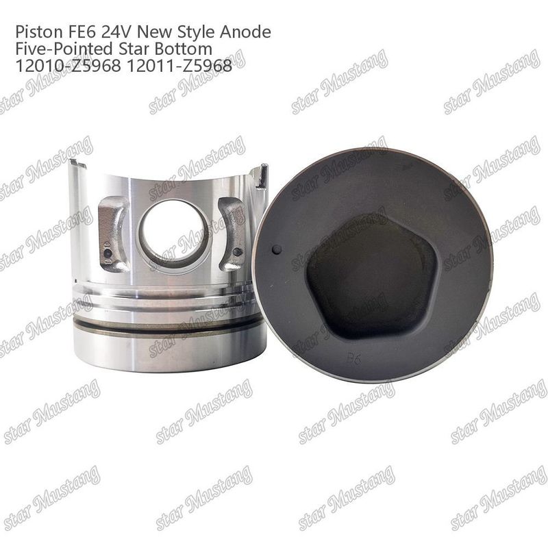 FE6T Motor Piston 24V Novo Tipo 2.5x2x4mm 12011-Z5776 12011-Z5506 12011-Z5968 Para Peças sobressalentes do motor Nissan
