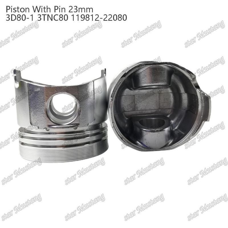 Pisto 3D80-1 3TNC80 PIN SIZE 23mm 119812-22080 Para peças de reparo de motores diesel Yanmar