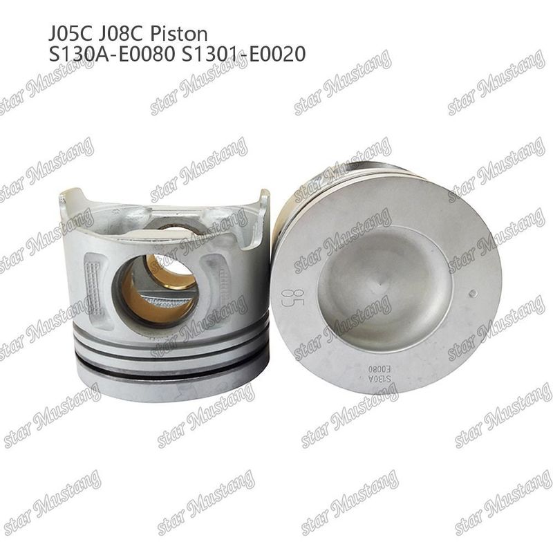 Pisto J05C J08C com mangueira de cobre 65mm câmara de combustão refrigeração interna S130A-E0080 S1301-E0020 Para Hino