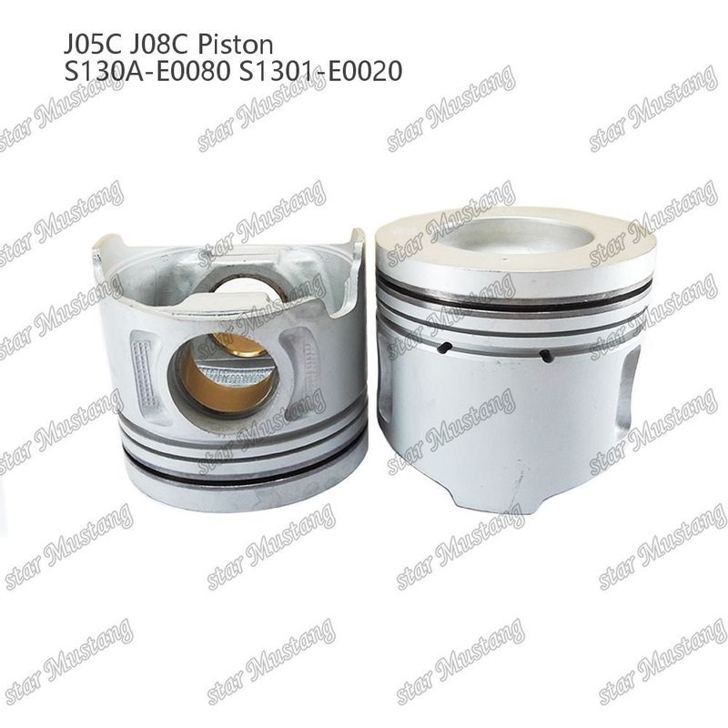 Pisto J05C J08C com mangueira de cobre 65mm câmara de combustão refrigeração interna S130A-E0080 S1301-E0020 Para Hino