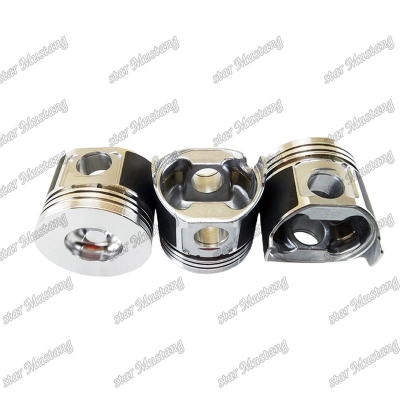 Pisto S4D84E-5 4TNV84 Altura 84mm Câmara de combustão Tamanho 41.3mm 129508-22080 Para peças de reparo de motores diesel Yanmar